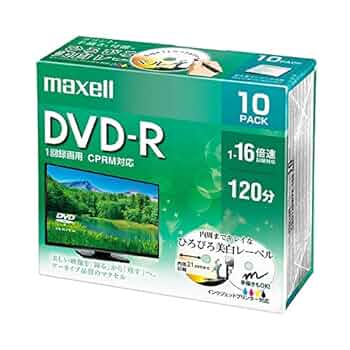 Amazon.co.jp: DRD120WPE.10S 録画・録音用 DVD-R 4.7GB 一回